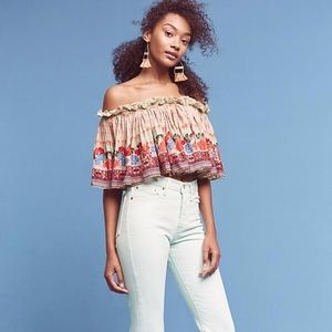 Anthropologie villa crop top size S